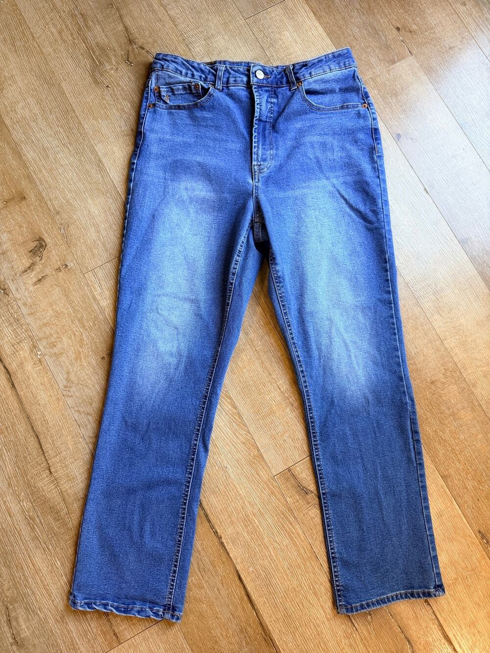 Frye high rise straight jean